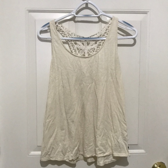 North Face lace detailed cream/ivory colored tank - Picture 2 of 3